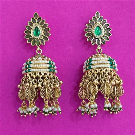 Antique Jhumki With Gold Plating