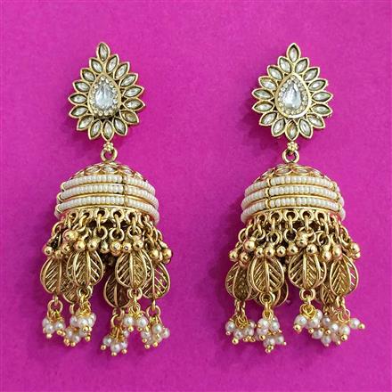 Antique Jhumki With Gold Plating
