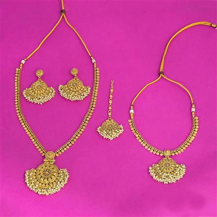 Antique Combo Necklace Set Set With Gold Plating