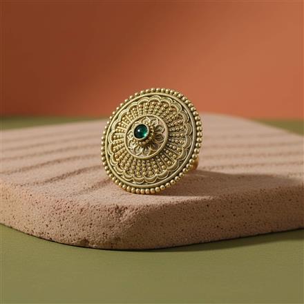 Antique Adjustable Ring With Gold Plating