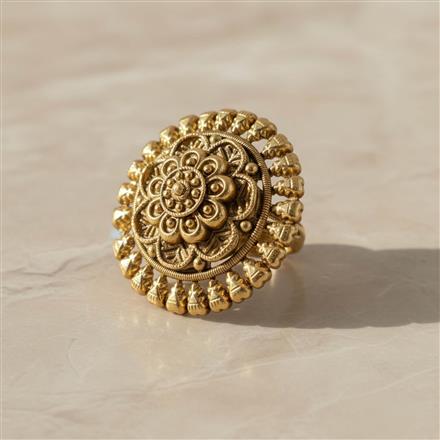 Antique Adjustable Ring With Gold Plating