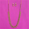 Antique Temple Necklace Set With Matte Gold Plating