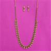 Antique Temple Necklace Set With Matte Gold Plating