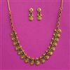 Antique South Indian Necklace Set With Matte Gold Plating