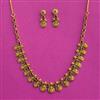 Antique South Indian Necklace Set With Matte Gold Plating
