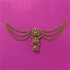 Antique Temple Hair Brooch With Matte Gold Plating