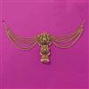 Antique Temple Hair Brooch With Matte Gold Plating