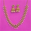 Antique South Indian Necklace Set With Matte Gold Plating