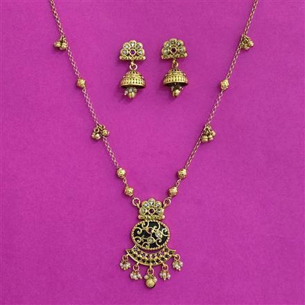 Antique Classic Pendant Set With Gold Plating