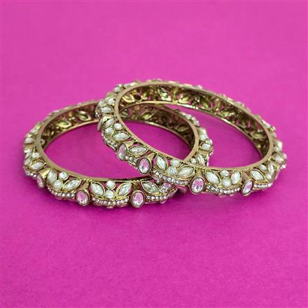 Antique Classic Bangles With Mehndi Plating