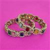 Antique Classic Bangles With Mehndi Plating