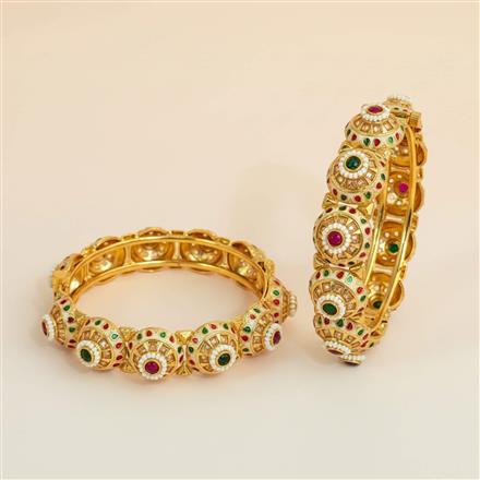 Antique Openable Bangles With Gold Plating