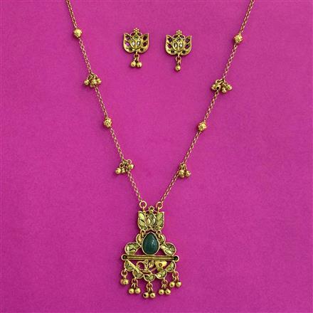 Antique Classic Pendant Set With Gold Plating