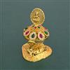 Antique Temple Sindoor Box With Matte Gold Plating