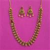 Antique South Indian Necklace Set With Matte Gold Plating