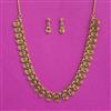 Antique South Indian Necklace Set With Matte Gold Plating
