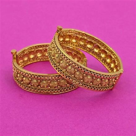 Antique Openable Bangles With Gold Plating