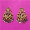 Antique Temple Earring With Matte Gold Plating