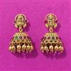 Antique Jhumki With Matte Gold Plating