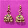Antique Jhumki With Matte Gold Plating