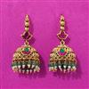 Antique Jhumki With Matte Gold Plating