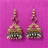 Antique Jhumki With Matte Gold Plating