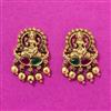Antique Temple Earring With Matte Gold Plating