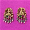 Antique Temple Earring With Matte Gold Plating