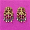 Antique Temple Earring With Matte Gold Plating