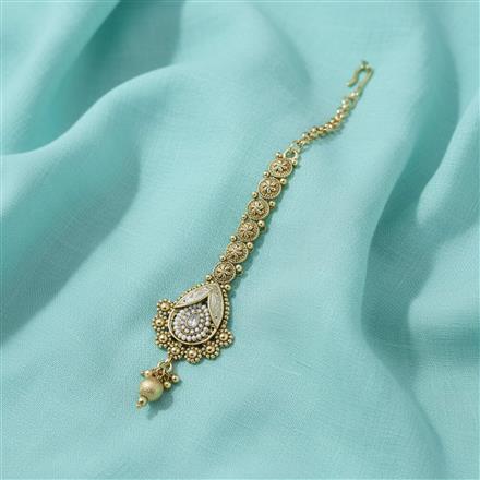 Antique Classic Tikka With Matte Gold Plating