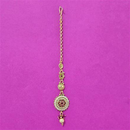 Antique Classic Tikka With Matte Gold Plating