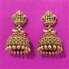 Antique Jhumki With Matte Gold Plating