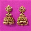 Antique Jhumki With Matte Gold Plating