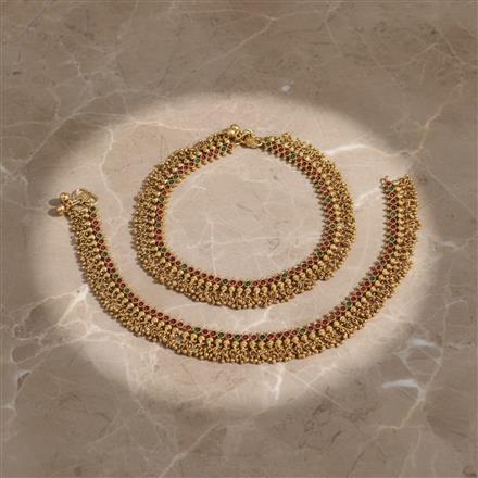 Antique Classic Payal With Matte Gold Plating