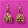 Antique Jhumki With Matte Gold Plating
