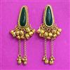 Antique Classic Earring With Matte Gold Plating