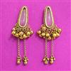 Antique Classic Earring With Matte Gold Plating