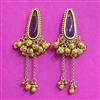 Antique Classic Earring With Matte Gold Plating
