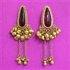 Antique Classic Earring With Matte Gold Plating