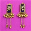 Antique Classic Earring With Matte Gold Plating