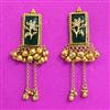 Antique Classic Earring With Matte Gold Plating