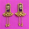 Antique Classic Earring With Matte Gold Plating