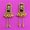 Antique Classic Earring With Matte Gold Plating