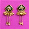 Antique Classic Earring With Matte Gold Plating