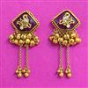 Antique Classic Earring With Matte Gold Plating