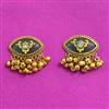 Antique Classic Earring With Matte Gold Plating