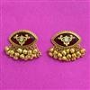 Antique Classic Earring With Matte Gold Plating