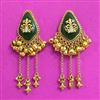 Antique Classic Earring With Matte Gold Plating