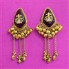 Antique Classic Earring With Matte Gold Plating