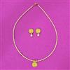 Antique Moti Pendant Set With Gold Plating